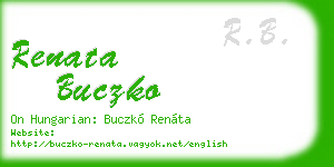 renata buczko business card