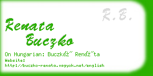 renata buczko business card